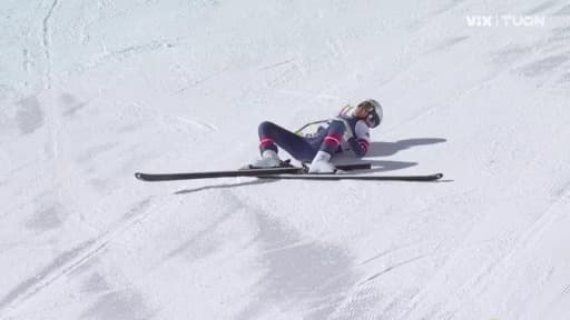 ¡Aparatosa caída de Lindsey Vonn en el descenso del esquí apino!