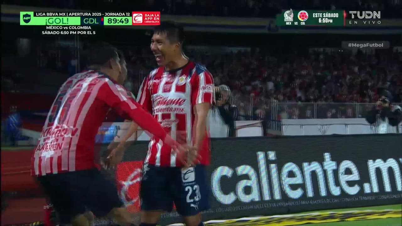 ¡Golazo de Chivas! Aguirre cierra la pinza y vence a Keylor Navas