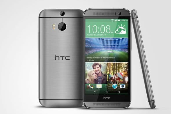5. HTC ONE M8. La firma china HTC busca, con este dispositivo, competir con los grandes del sector Premium. Cuenta con sistema operativo Android, escalable a Lollipop. (Imagen tomada de la web de HTC).