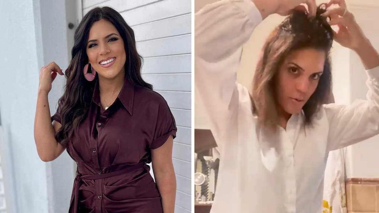 Francisca no tuvo quién la peinara, pero se las ingenió sola y así quedó