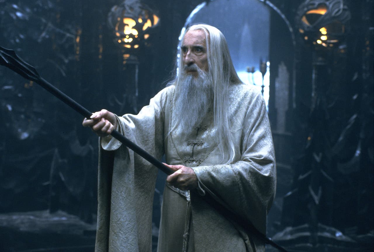 Christopher Lee interpretó al mago Saruman el Blanco en las película de ‘The Lord of the Rings’.