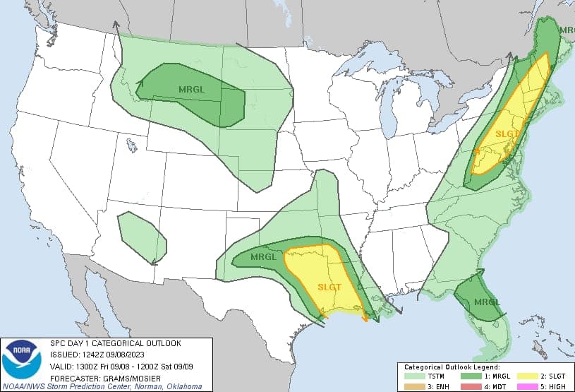 Alerta de tormentas el viernes tras una semana de altas temperaturas en el DMV