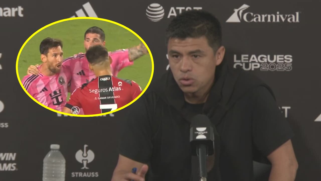 Messi le festeja en la cara al Atlas y ¡así reacciona Gonzalo Pineda!