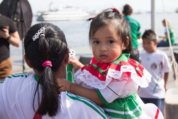 La comunidad mexicana se reunio en el historico Penn's Landing para celebrar el dia de la independencia mexicana. Estas son algunas imagenes.
