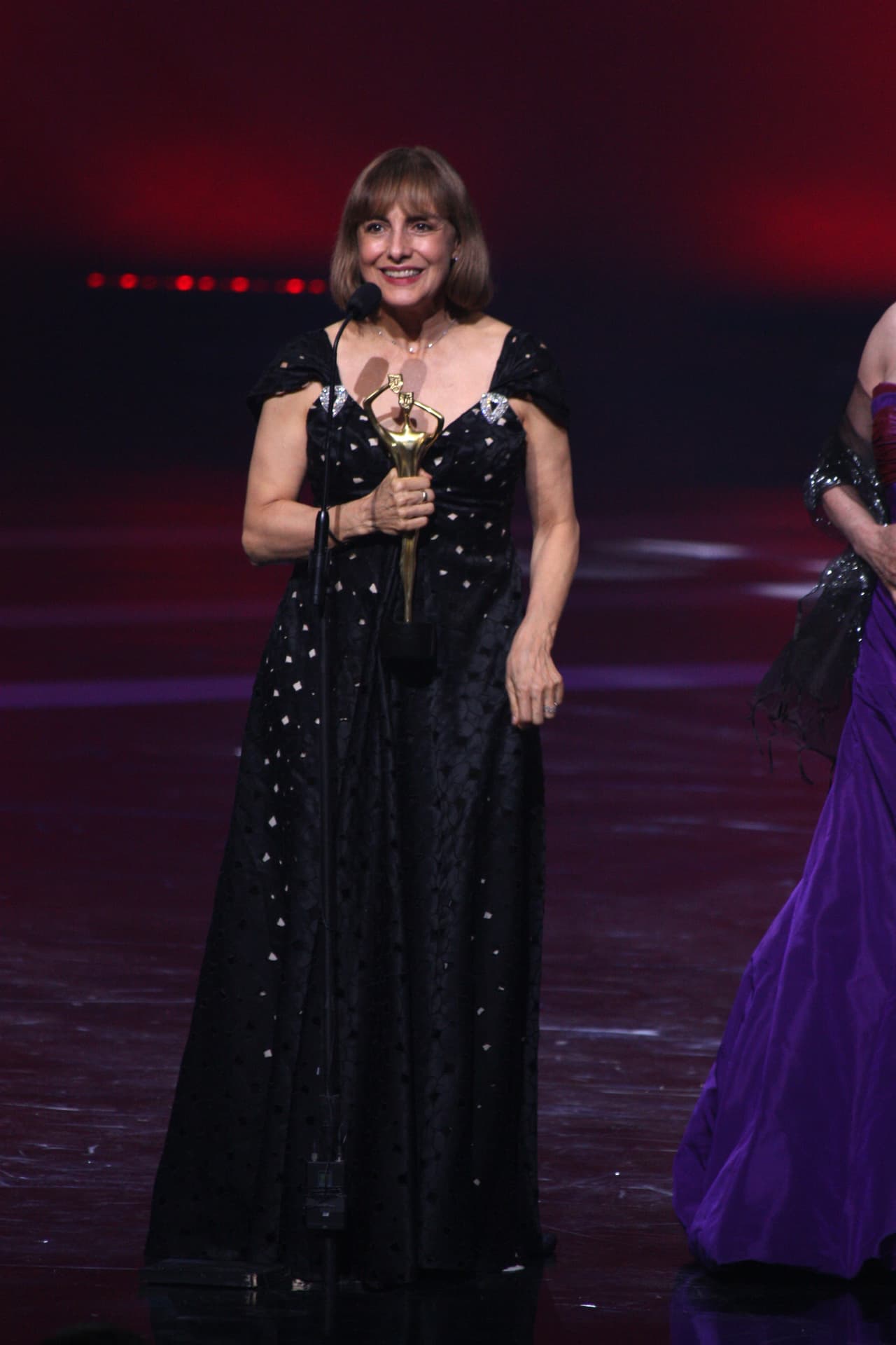 La primera actriz ha ganado en total cuatro "Premios TVyNovelas". En esta imagen la vemos cuando se llevó el galardón por Mejor actriz antagónica en "Fuego en la Sangre".