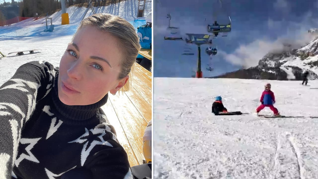 Ludwika Paleta presume a sus mellizos esquiando por primera vez y no cabe de emoción