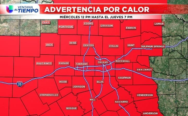 Alerta del tiempo: Advertencia por calor