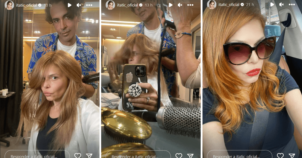 Itatí Cantoral mostró el paso a paso de su cambio de look
