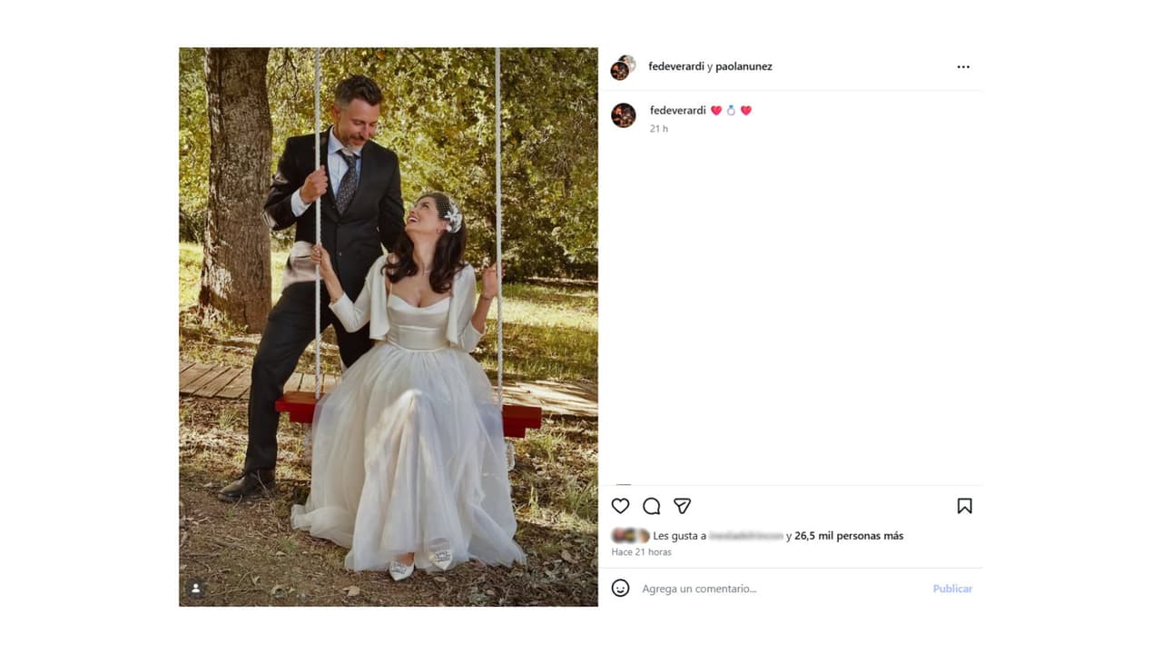 Paola Núñez y Federico Verardi.