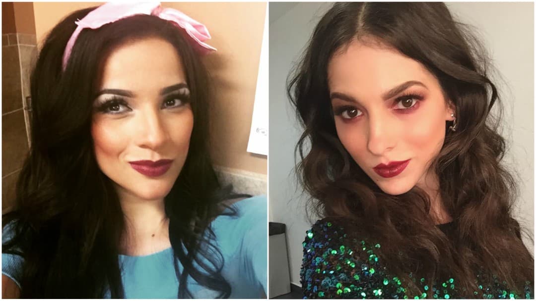 Incluso con el maquillaje más dramático, las dos usan tonos muy parecidos.