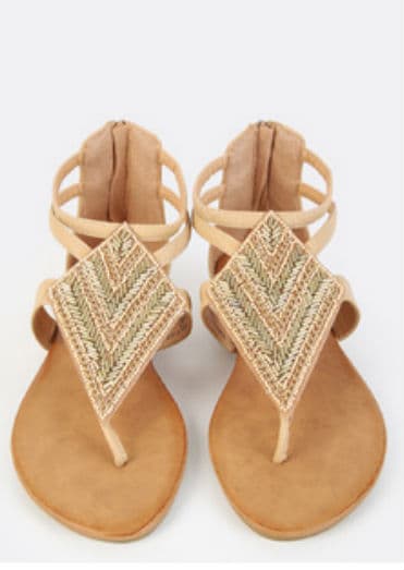Tribal Sandal Nude, 26.90 dólares en Makemechic.com