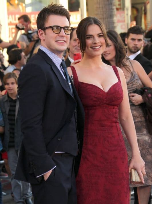 Chris Evans en el estreno de la primera 'Captain America'.