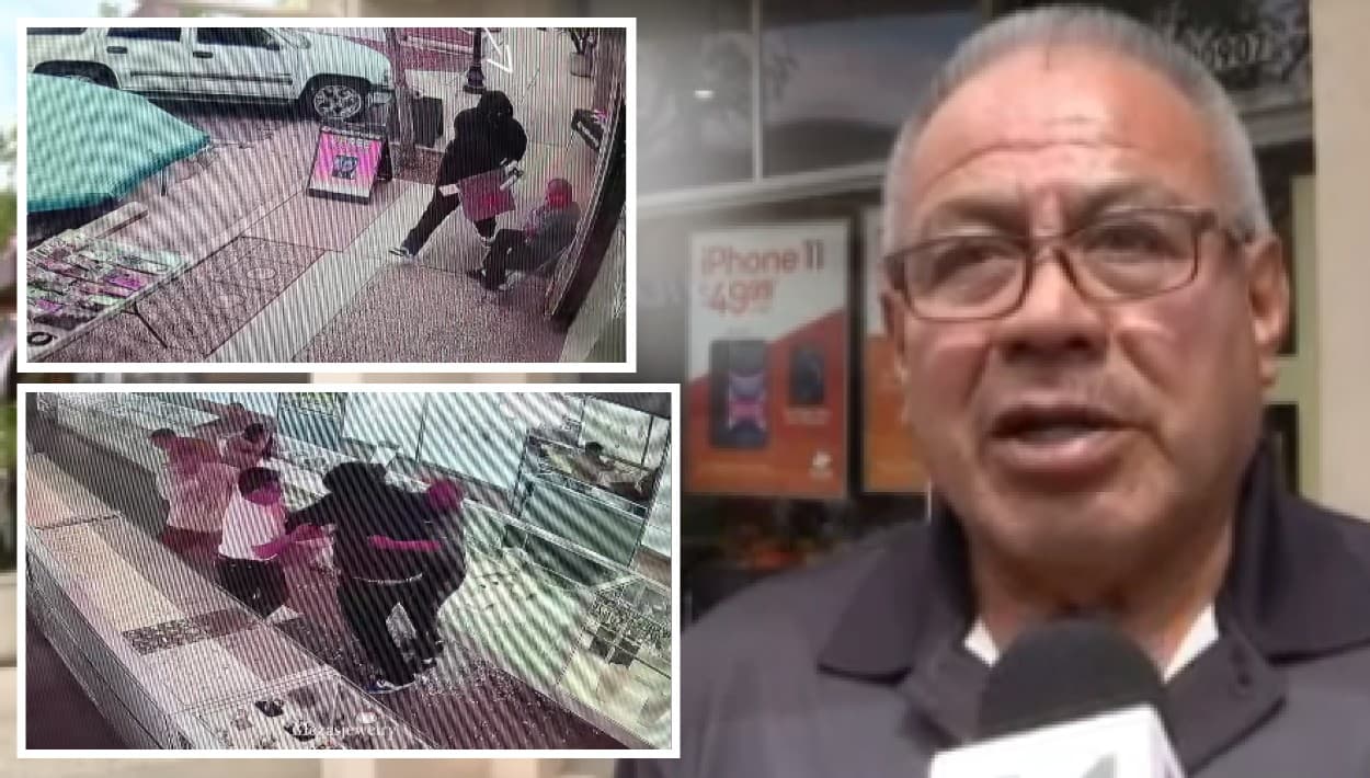 Asaltante sale huyendo de joyería en El Monte donde familia mexicana de Los Ángeles lo enfrentó a golpes
