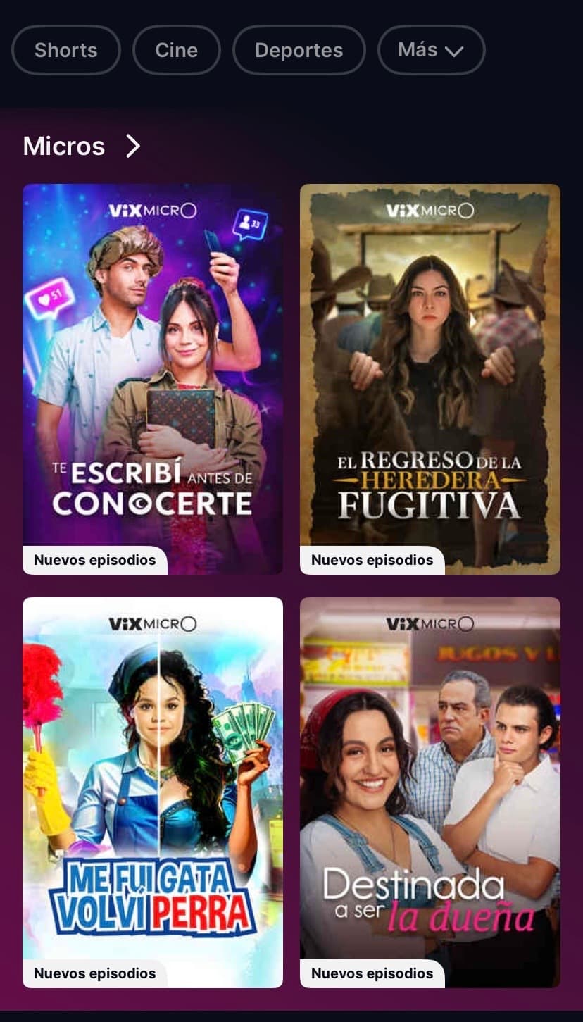 ViX MicrO, la nueva oferta de ViX.