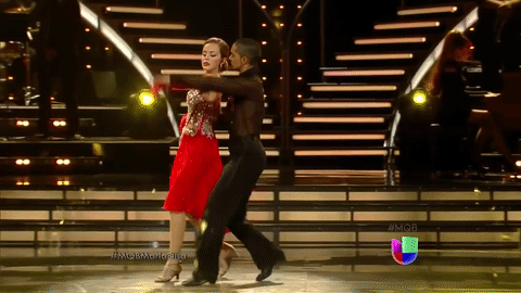 La actriz María Elisa Camargo y su espectacular tango.