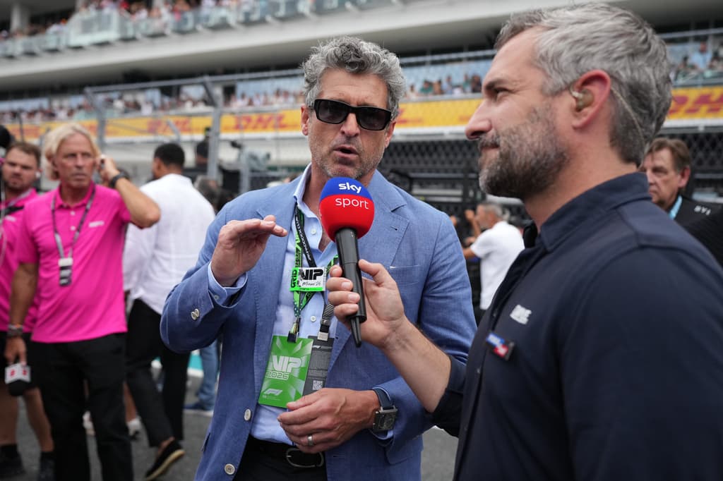 El actor Patrick Dempsey entrevistado el domingo 3 de mayo.