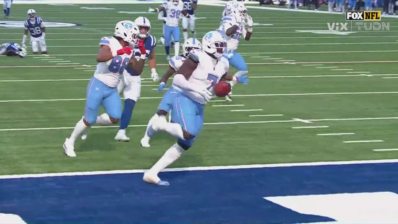 ¡Titans bloquea el despeje y lo ponen en el touchdown!