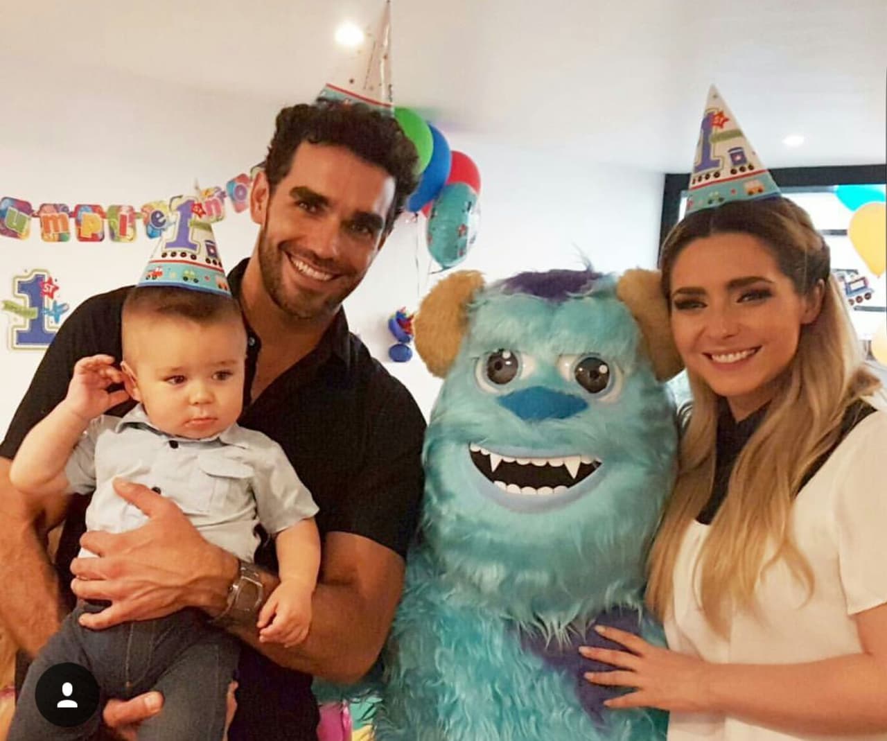 Diego, el bebé de Ariadne Díaz, cumplió su primer año el 11 de mayo de 2017.