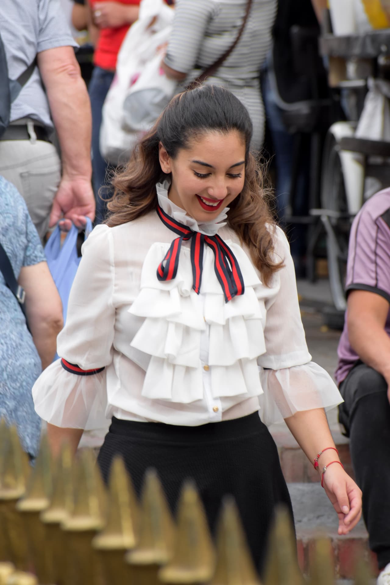 Durante toda la sesión de fotos vimos a la locutora muy cómoda, a pesar de las cuatro horas que estuvo en tacones.