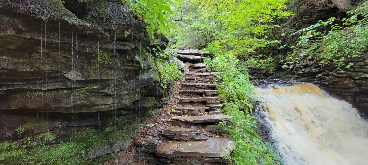 Si eres fanático de visitar cascadas, tendrás mucho que ver con las 22 que se encuentran a lo largo de Falls Trail en el parque.