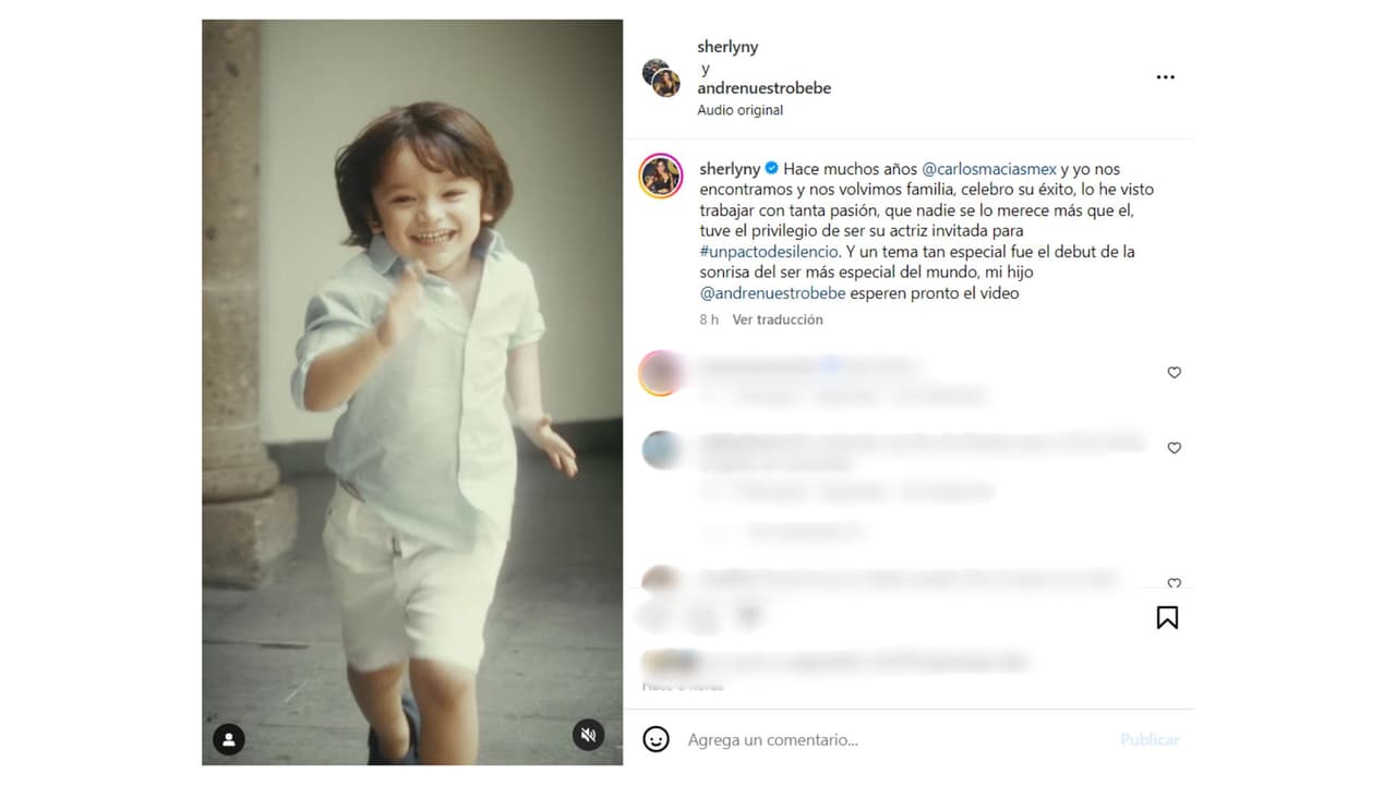 Mamá e hijo fueron protagonistas del video, 'Un pacto de silencio'.