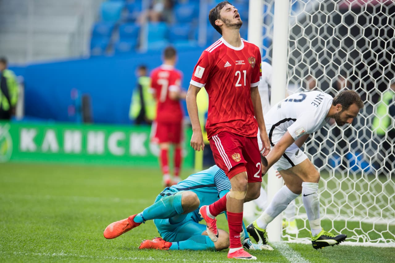 Tras el 2-0 Rusia mantuvo la superioridad pero no fue capaz de marcar el tercer gol.