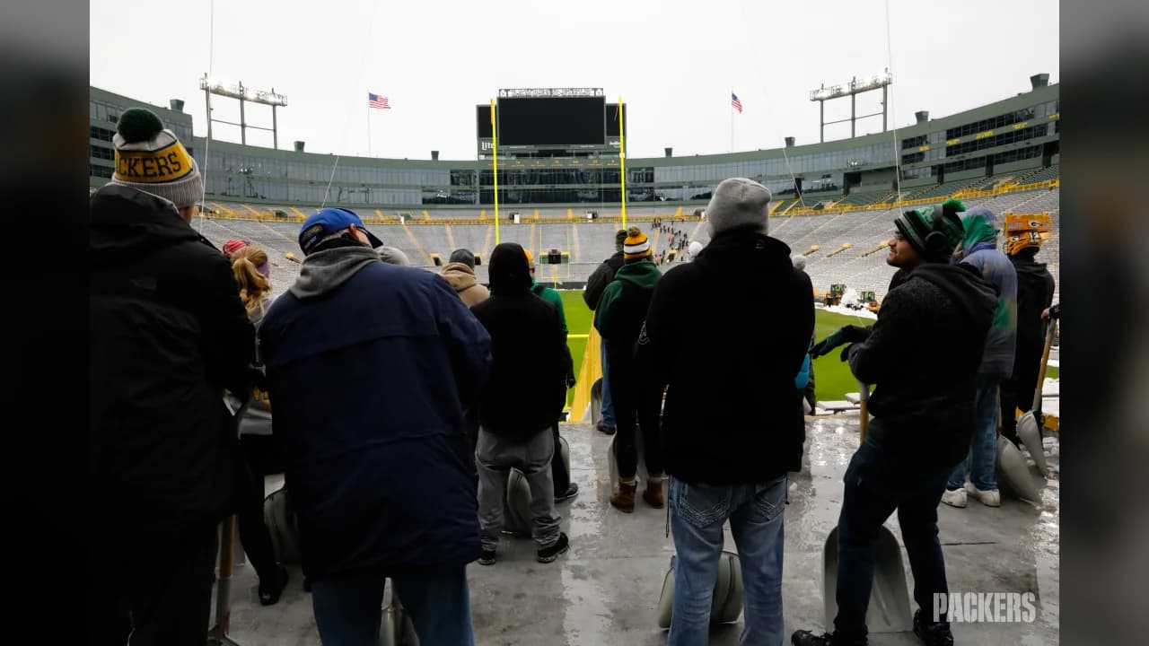 Así lució esta mañana Lambeau Field dias antes del juego entre Packers y Seahawks.