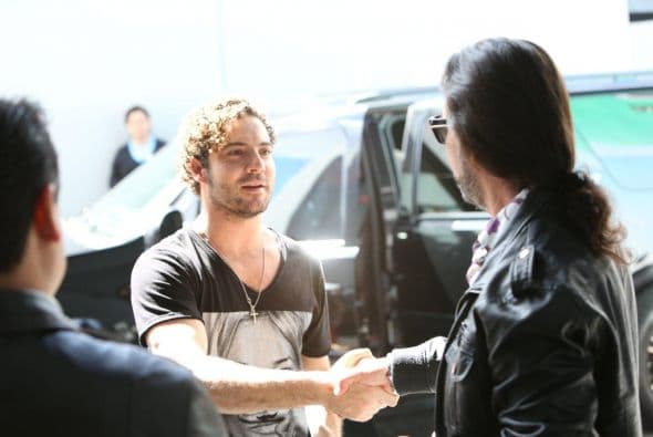 David llegó tempranito.