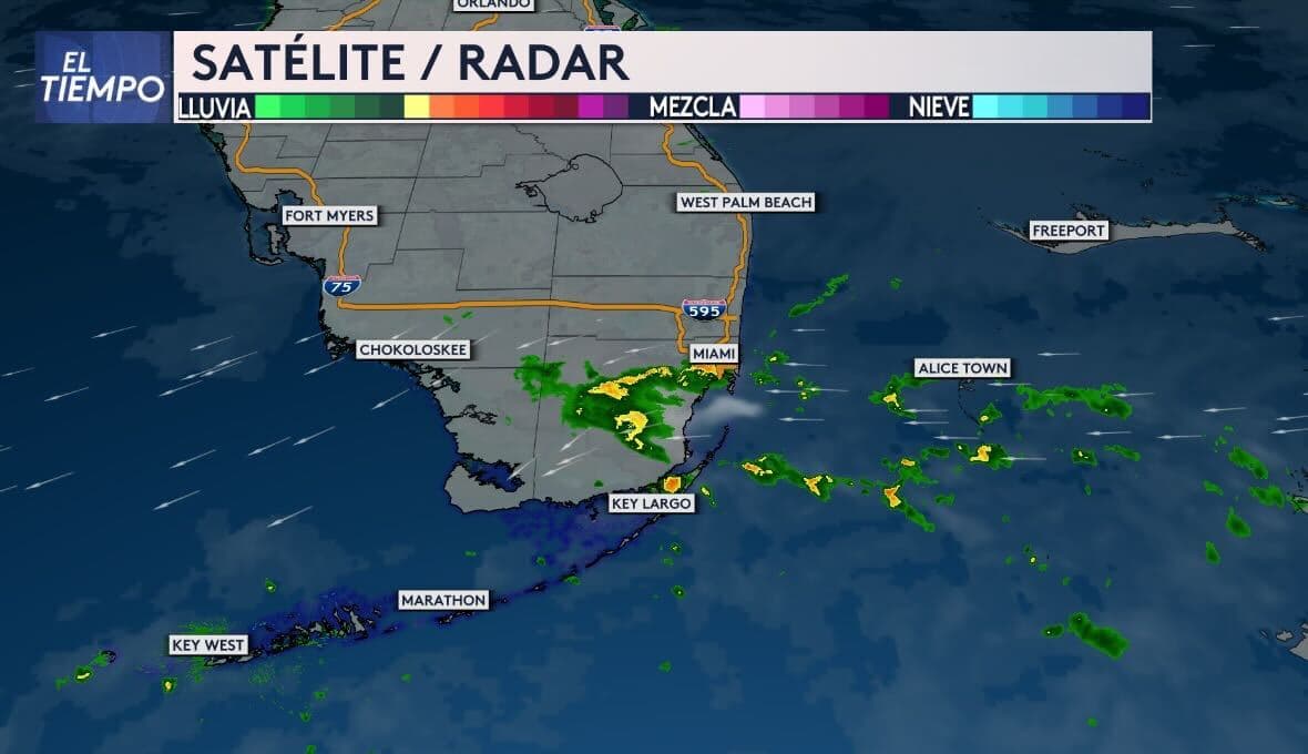 Será una semana de lluvias en el sur de la Florida