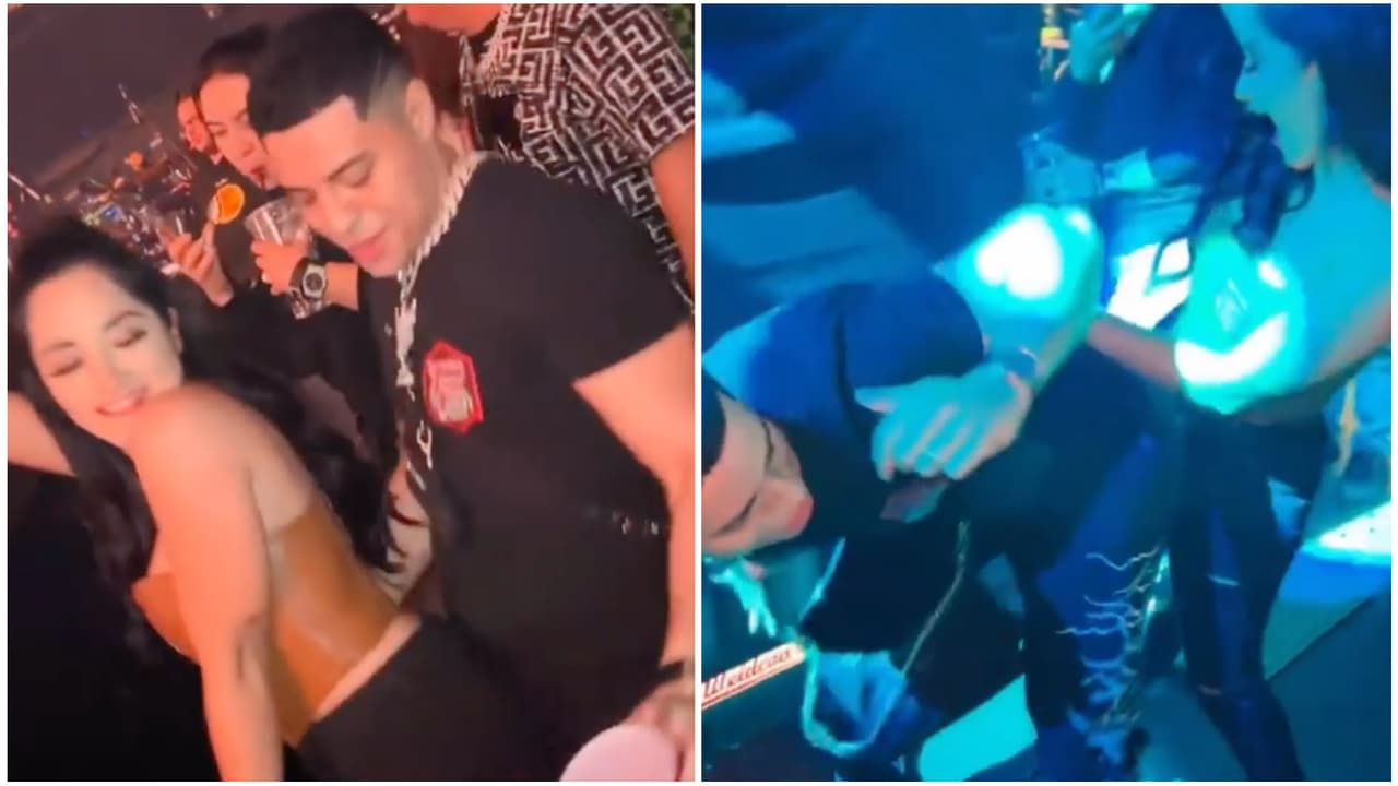 Eduin Caz y su esposa 'perrearon' hasta el piso en el concierto de Bad Bunny