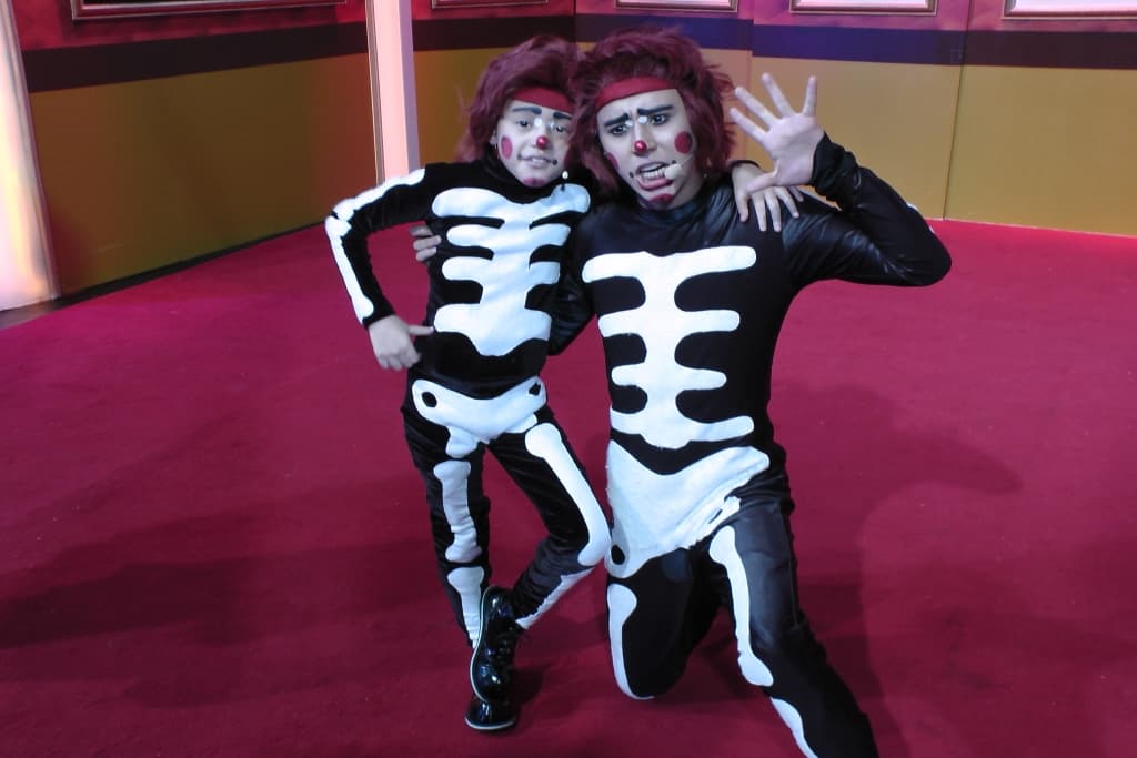 Lapizín y Lapizito estuvieron listos con su disfraz.