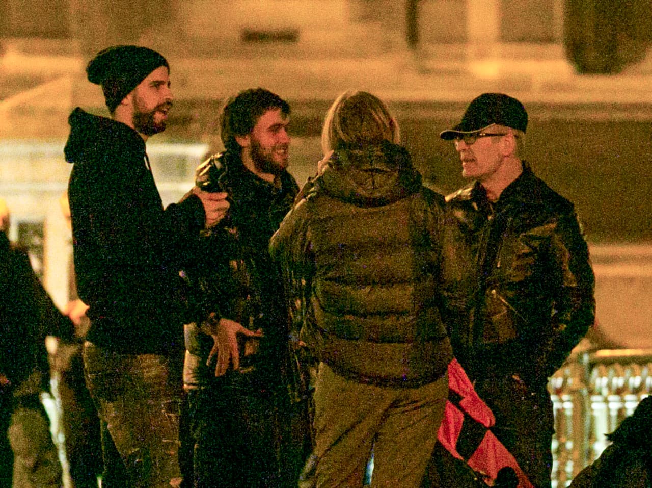 Piqué pasando un buen rato con su familia.