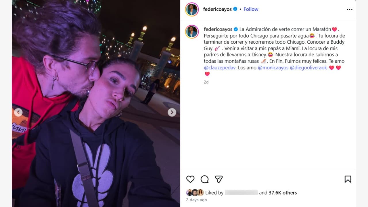 Así confirmaron su romance Federico Ayos y Claudia Zepeda.
