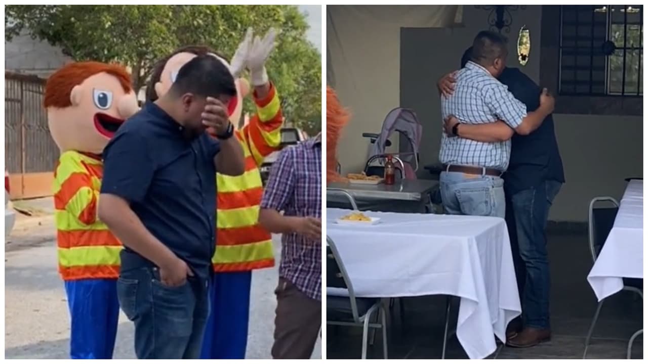 Migrante vuelve a México después de 17 años para sorprender a su hijo en su cumpleaños