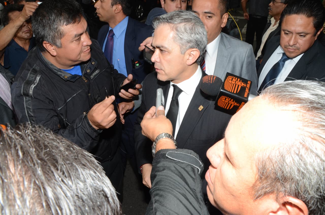 El jefe del gobierno del DF, Miguel Ángel Mancera.