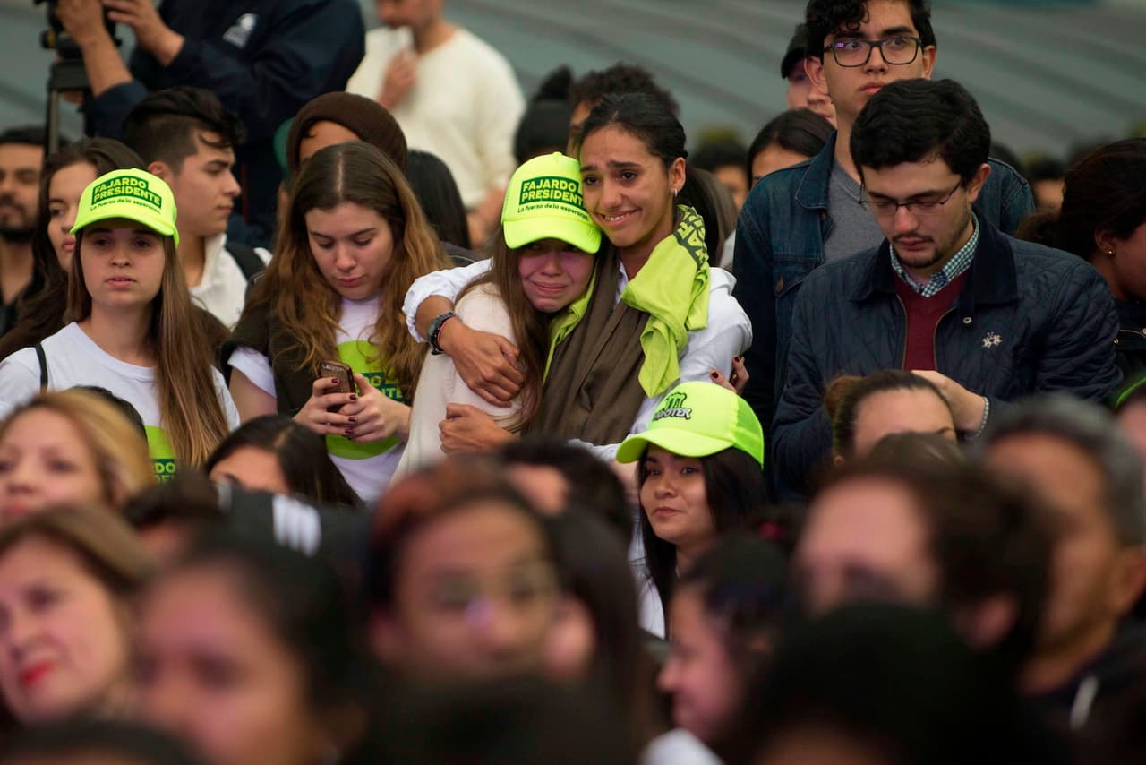Decepción entre los votantes de Fajardo, que se quedó a las puertas de disputar la segunda vuelta.
