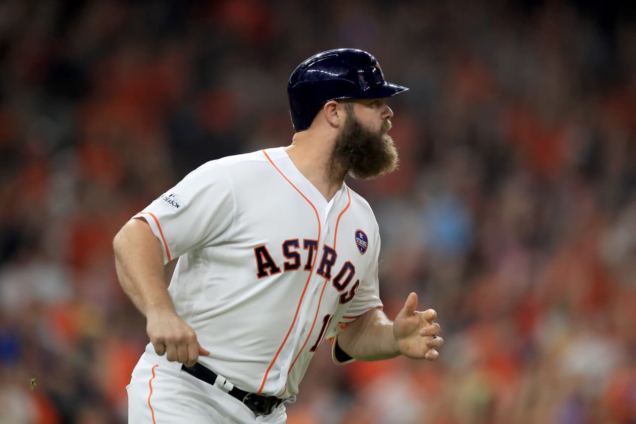 Evan Gattis, receptor derecho de 31 años.