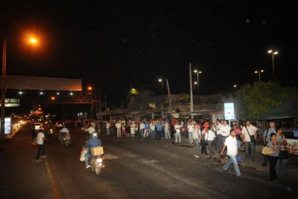 Ortega elevó la alerta amarilla (preventiva) a la roja o de evacuación ante las constantes réplicas tras el terremoto. Imagen tomada de Twitter.