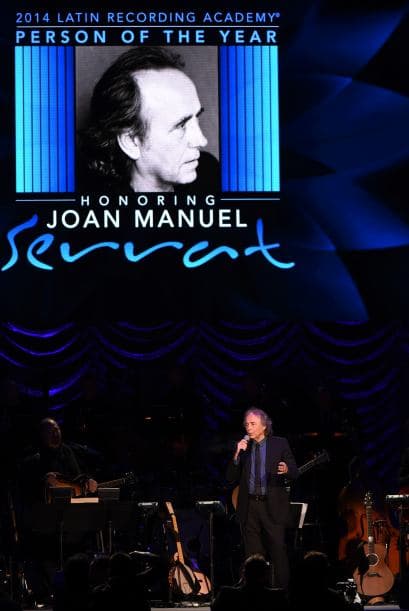 Joan Manuel Serrat fue homenajeado con una gran gala como la Persona del Año 2014 de Latin GRAMMY.  