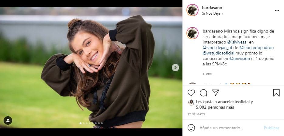 Miranda Carranza Montiel es la hija menor de Alicia, una joven rebelde que se siente incomprendida.