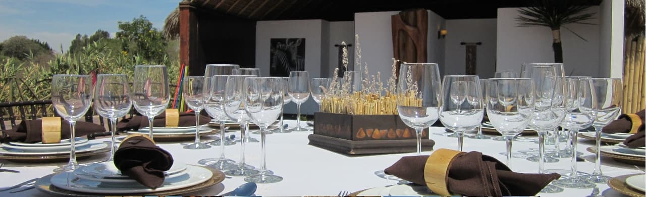 Esta es la mantelería que tiene Africam Safari para las recepciones. Sin embargo el condutor aún no revela si contratarán algún wedding planner para la boda o Karla se hará cargo de todos los detalles.