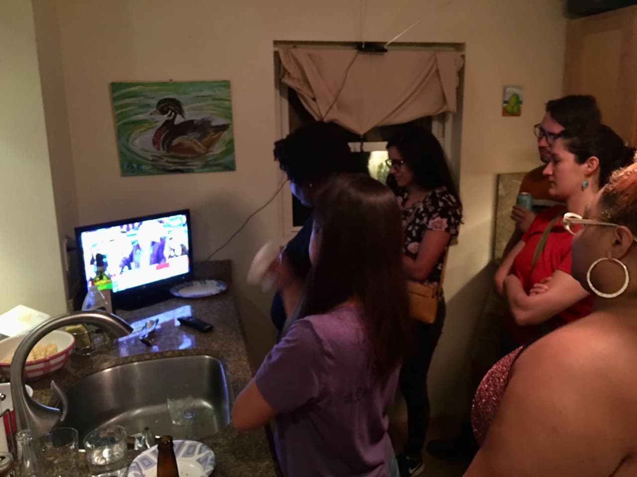 At the results came in on Super Tuesday and it became apparent that the results were not going their way, the mood grew less cheerful at the ‘Bernie Barn.’