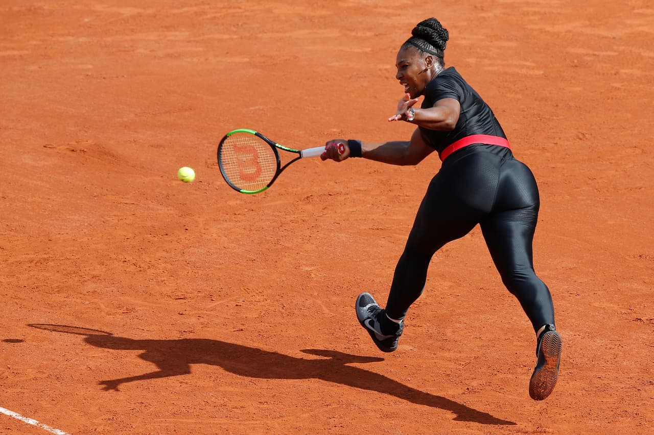 Serena Williams en el Abierto de Francia en 2018