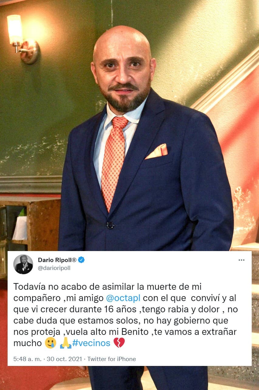 <b>Darío Ripoll</b> da vida a Luis y externó su "rabia" tras perder a su compañero, a quien conoció desde pequeño.