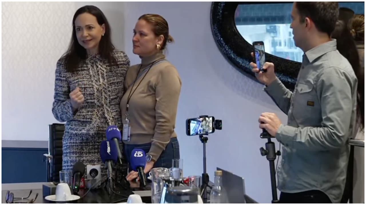 "Venezuela será libre, Cuba será libre": Maria Corina Machado desde Noruega