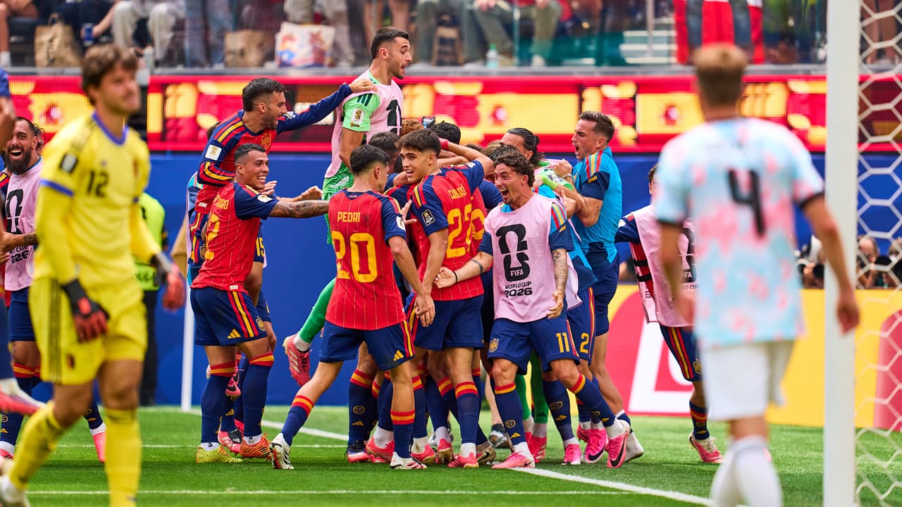 España vs. Bélgica goles, resultado y resumen del partido de Cuartos de Final del Mundial 2026
