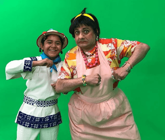 Doña Margara en una parodia de la canción 'Movimiento naranja'.