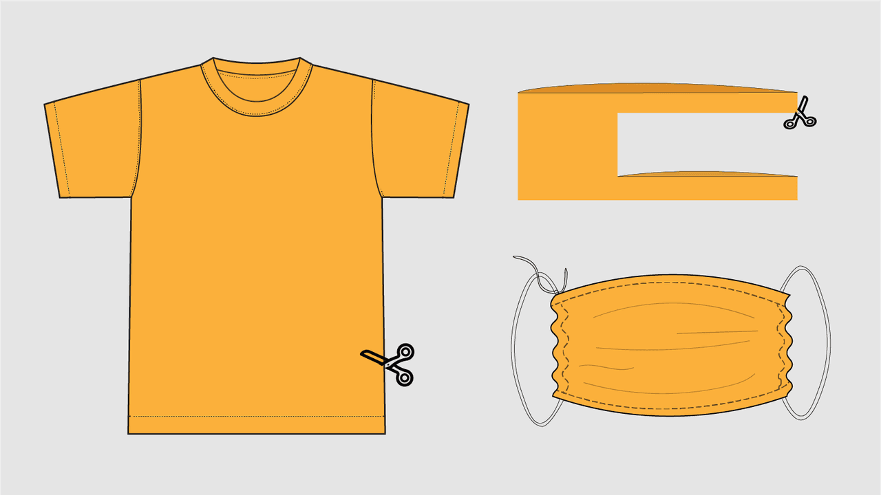 Coronavirus:  esta guía visual te muestra cómo hacer mascarillas caseras