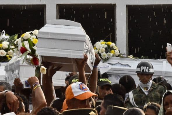 La caravana fúnebre partió de Barranquilla, capital del departamento del Atlántico.