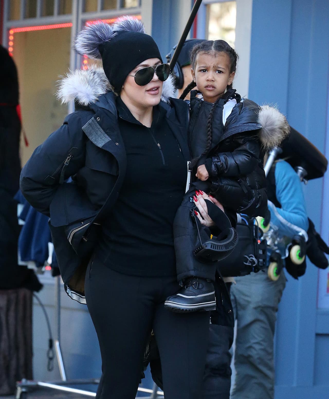 Khloé después cuidó a North.